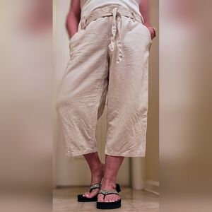 Liz Claiborne Cream Chinos Polished Casual Style